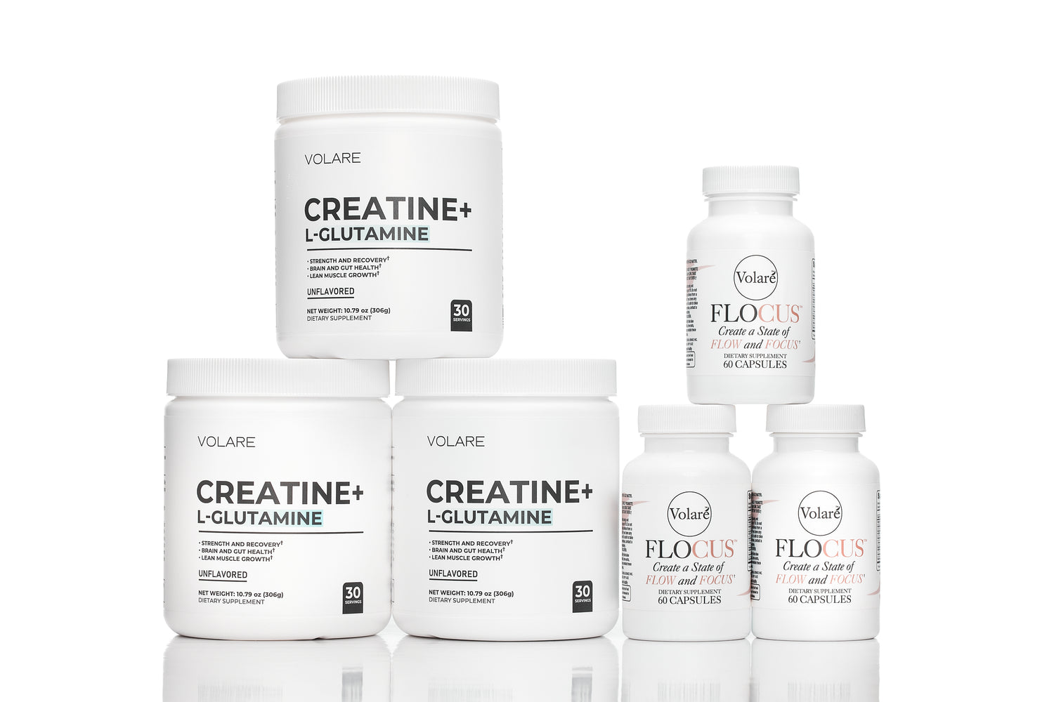 The Go Beyond Bundle: Feel The Shift with 3 Months Supply of CREATINE +L-Glutamine and Flocus™